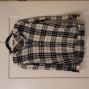 J Crew 1/3 Button Up Plaid Shirt